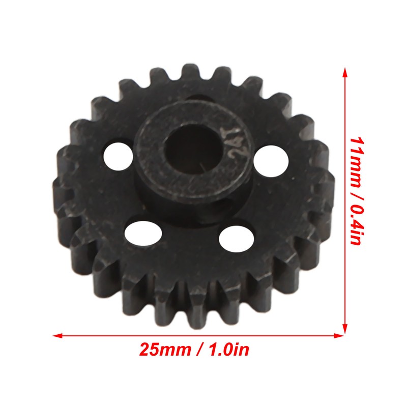 24T Pinion Gear Mod 1 5mm Shaft with Screws Wrench
