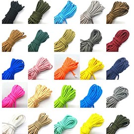 Paracord Bracele Rope, SENRISE 550 Survival Rope 7 Inner Strands Multifunctional Safety Escape Rope for Outdoor/Hiking/Boating/Caving/Camping/Engineering Protection (10Feet-White-3Pcs)