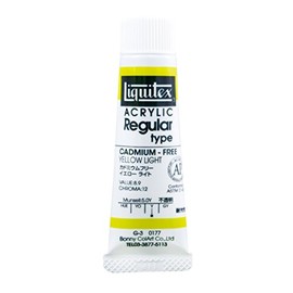 Liquitex Acrylic Paint, Liquitex Color, Regular Type, No. 6 Tube, 077, Cadmium Free, Yellow Light