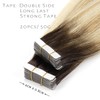 LacerHair Tape in Hair Extensions Human Hair Caramel blonde Mixed