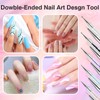 Nail Art Brushes 5PCS Nail Brush Set with Liner Brush