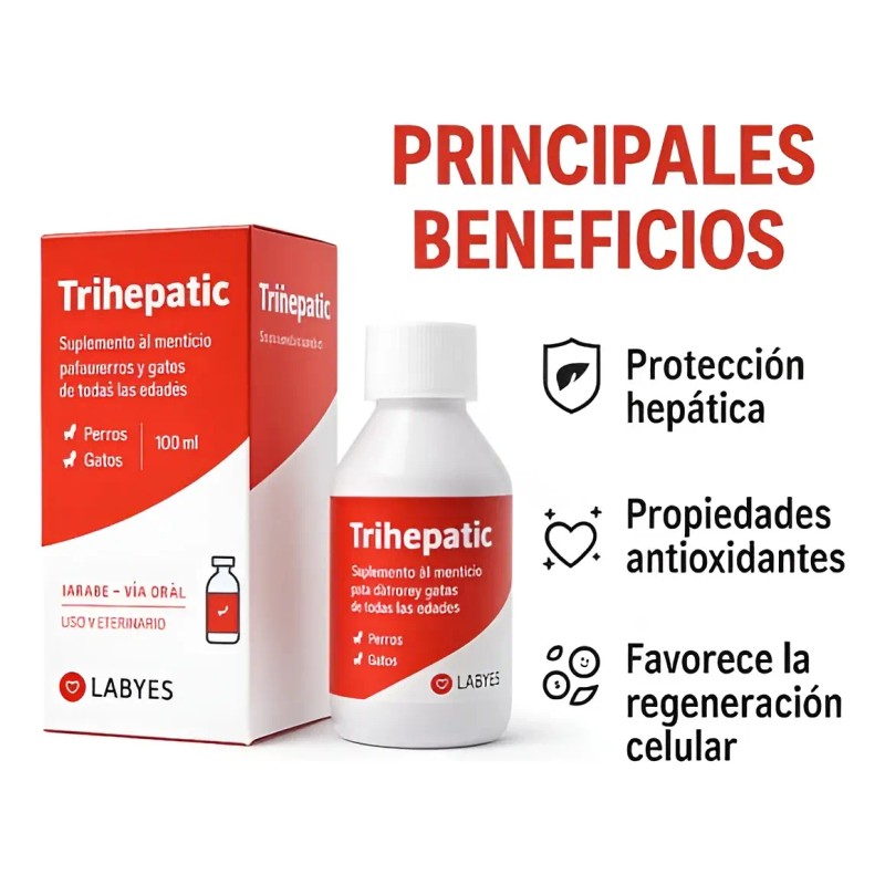 Trihepatic Labyes 100 Ml Protector Hepático Perro y Gato