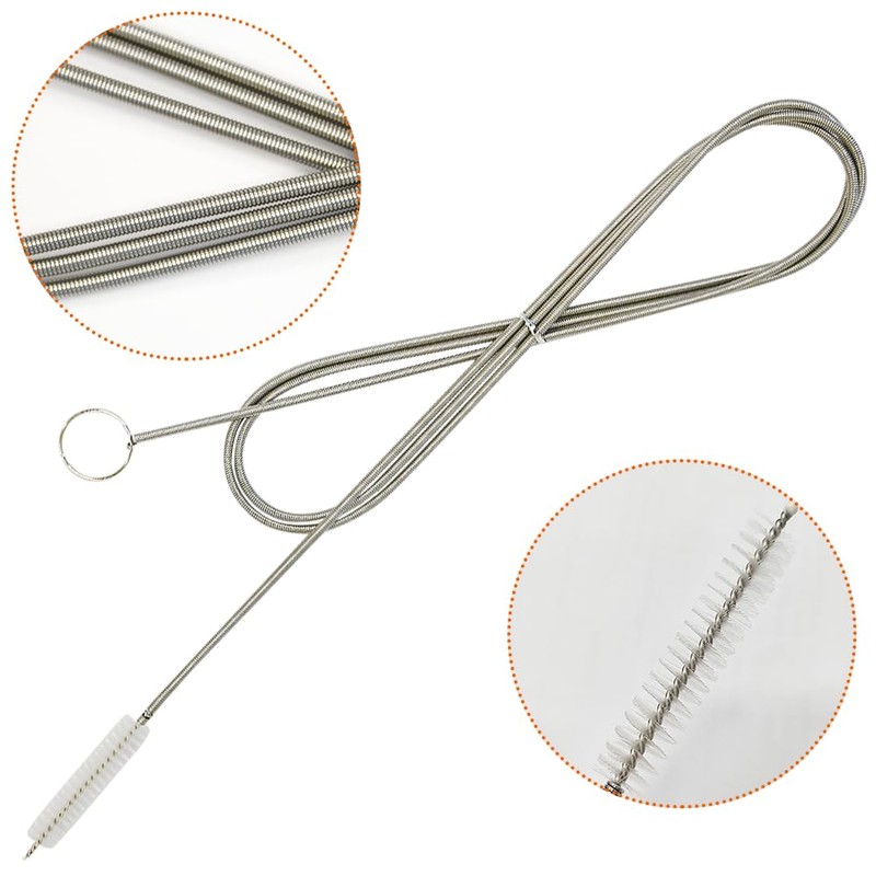 RAM Flexible Drain Cleaning Brush, 155 cm, Slim Feeding Tube