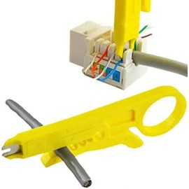 Mini Wire Stripper 3 Pack Network Wire Stripper Punch Down Cutter for Network Wire Cable, RJ45 Cat5 cat6 Data Cable Telephone Cable and Computer UTP Cable