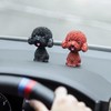 IBWell Mini Bobbing-Head Dog for Car Dash Board Decor（Poodle） (Brownish