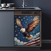 Bald Eagle Dishwasher Magnets Decorative Cover,4th of July Waterproof Magnetic