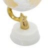 Deco 79 Aluminum Globe with Marble Base, 5" x 5"