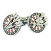 Dartboard & Darts Cufflinks