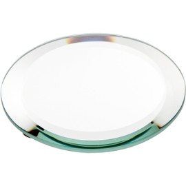 Plymor Round 5mm Beveled Glass Mirror, 4 inch x 4 inch (Pack of 2)