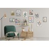 Kate and Laurel Modern Botanical Matisse Inspired Silhouette Framed Wall