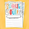 m&h invites Doodle Shout Out Cards For Teachers, Students, Employees,