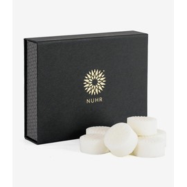 NUHR Home Rose & Oud Wax Melts Strong Scented Set of 12 Highly Scented Eco Soy Wax Cruelty Free Vegan Multi Note Fragrance, Refined Scented Melts Wrapped on Velvety Base with Exotic Woods