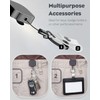 Pawfly 2 Pack Heavy Duty Metal Retractable Badge Reel for