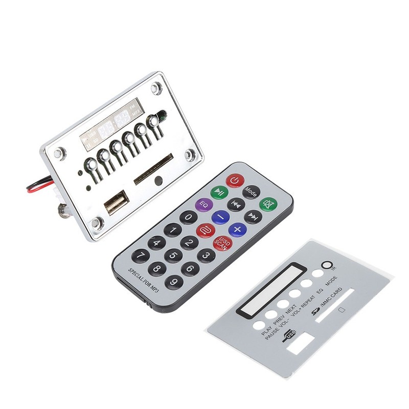 MP3 Decoder, DC12V Bluetooth MP3 Decoder Board Audio Module USB