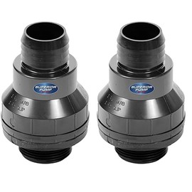 SUPERIOR PUMP 99507/SC125B American Granby Sc125B Check Valve, 1-1/4 Or 1-1/2 in, Mpt X Barb Or Slip, Thermoplastic, 1-1/4" (Pack of 2)