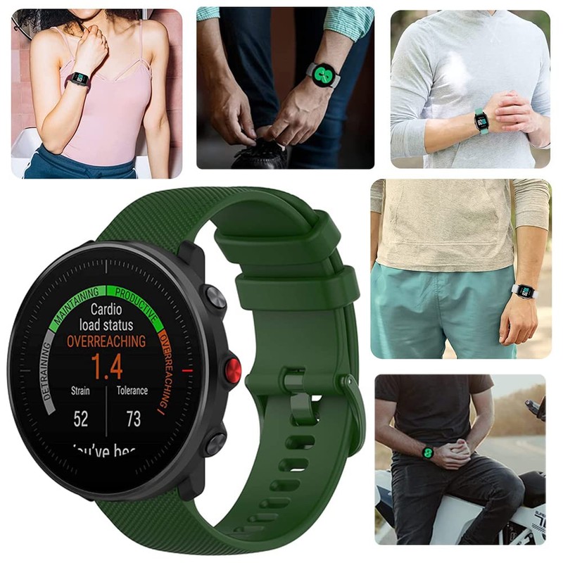 NELUMBO Silicone Rubber Watch Bands, Quick Release Premium Soft Rubber