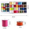 Sewing Thread Set, 60 Pieces Mixed Colours Thread Spools and