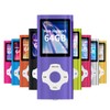 Mymahdi MP3/MP4 Player, Purple with 1.8" LCD Screen and Memory