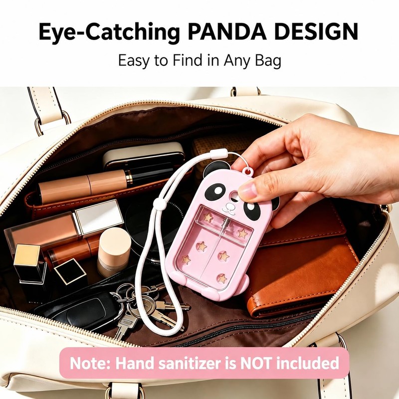 Panda Hand Sanitizer Case, Compatible with Touchland 1 FL OZ