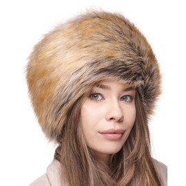 Futrzane Women's Russian Cossack Fur Hat - Rusty fox, size: m
