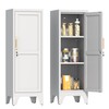 46" H Metal Locker Cabinet, Small Locker with Door and