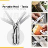 BIBURY Multitool Pliers,19-in-1 Pocket Multi-Tool w/Screwdriver Sleeve,Wire Cutters, Spring-Action Scissors