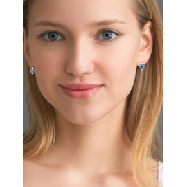 Paw Print Dog Earrings for Women Silver Huggie Hoop Earrings Small Cute Jewelry Gifts for Women Gfriend Daughter