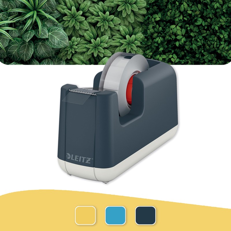 Leitz Tape Dispenser, Heavy Base With Tape, Cosy Range, Velvet
