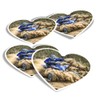 Vinyl Heart Stickers (Set of 4) - Quad Bike ATV