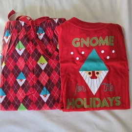 Target Wondershop Gnome For The Holidays Womens Christmas Pajama Set NWT Size Medium