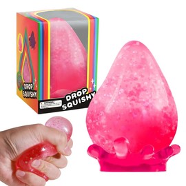 Stress Balls Squishy Toys, Pink Stress Cube Stress Ball, Stress Balls for Adults, Anxiety Relieving Stress Toys for Kids Adults, Sensory Cubic Stress Relief Ball Toys