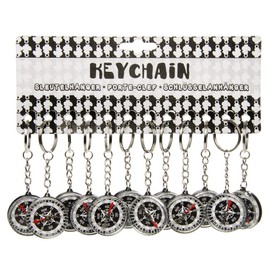 LG-Imports Unknown 12 x Compass on Key Chain Pirate Buccaneers Party Bag Children's Birthday Giveaway Tombola