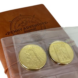 Pennybandz 2 Pack - Coin Collecting Sheets to expand The Penny Journal to Hold More of Your Coin Collection! (2 Pack of Medallion Sheets Holds 24 Medallions)