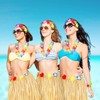 Luau Decoración de fiesta, falda de mesa de zacate para