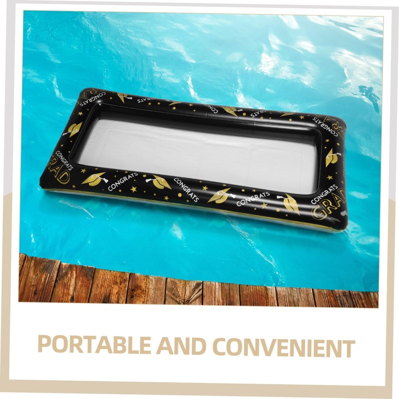 KOMBIUDA Inflatable Ice Bar Large Capacity Floating Pool Cooler PVC