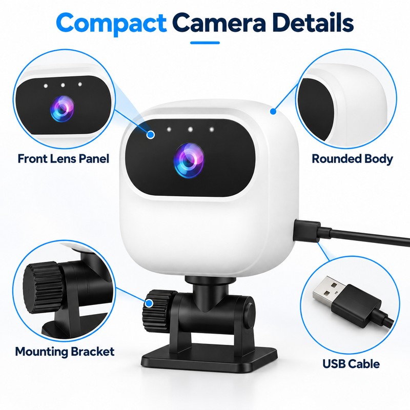 Mini WiFi Security Camera for Home Monitoring – 1080P HD