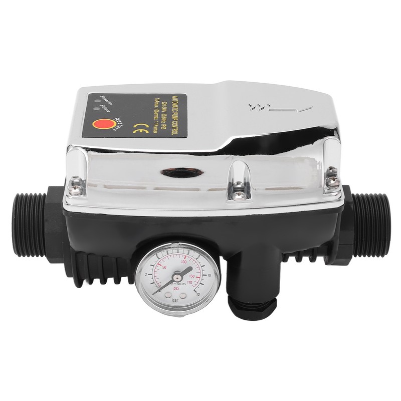 Water Pump Controller Silver Waterproof ABS Housing Intelligent Automatic 10A