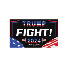 AIRKOUL Trump 2024 Flag 3x5 Feet T President Trump Flag Take America Back Banner Indoor Outdoor 1 Ply With Vivid Patriotic Colors Design UV & Fade Resistant 2 Brass Grommets