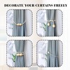 Magnetic Curtain Tiebacks Pack of 4, Curtains Tiebacks Black Curtains