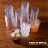 Hejo Pack of 40 Cocktail Cups, 300 ml Plastic Cups,