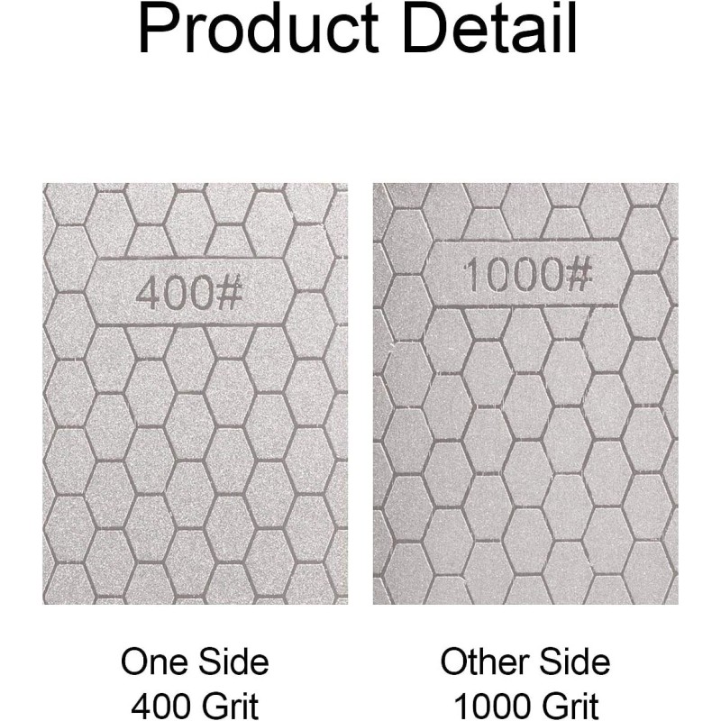 S SATC Diamond Sharpening Stone 2 Side Grit 400/1000 Plate