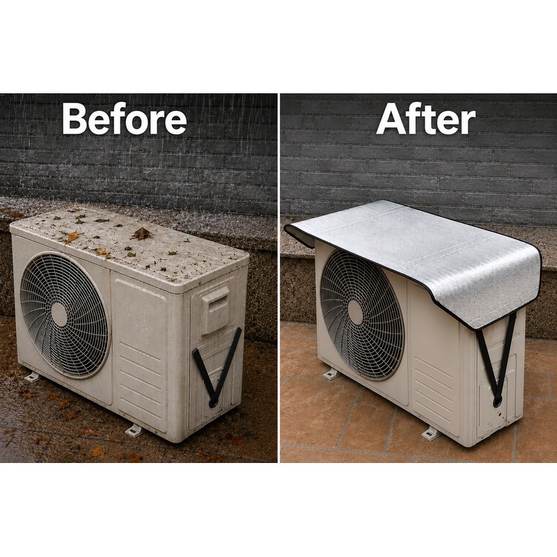 Outdoor Air Conditioner Cover – Waterproof Rainproof Dust Cover for