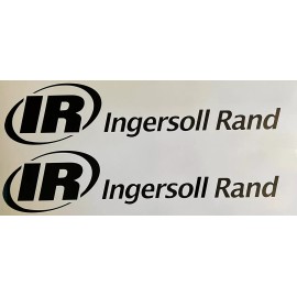 Ingersoll Rand (Set Of 2) 18” Black IR Ingersoll Rand Air Compressor Bobcat Decal Stickers Logo
