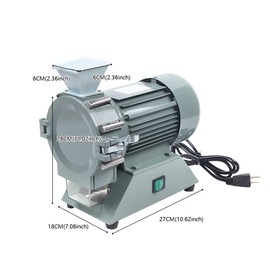 Plant Grinder, 110V 1400r/m Micro Mill Plant Machine 80-120 Mesh Soil Crusher Pulverizer Grinding Machine