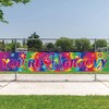 LOONELO Groovy Long Banner with 118X19.7 inch,60's Carnival Groovy Party