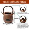 Traditional Japanese Pottery Sake Set - Exquisite Mino Ware Ceramic