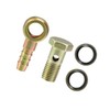 INFINAUTO 1 Set M12x1.5 Banjo Bolt Hose Barb Fitting with