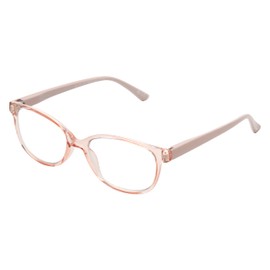 Sofia Vergara x Foster Grant Women's Alicia Blue Light Multi Focus Reading Glasses Square, Rose, 50 mm + 2