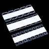 SnowTing 120Pcs Self Adhesive Plastic Hang Clear Tabs Hooks Display