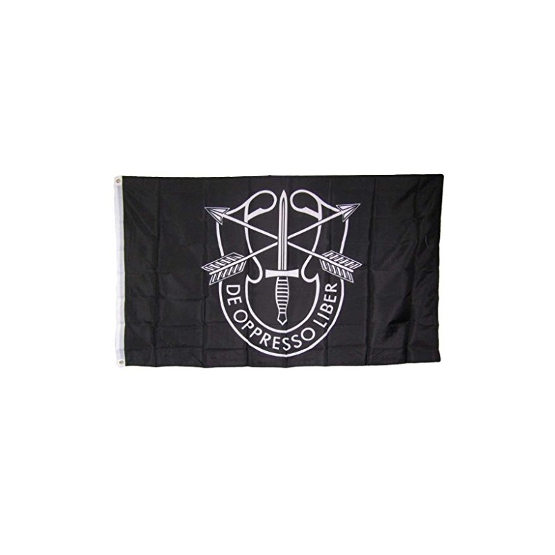 3x5 U.S. Army Special Forces De Oppresso Liber Black 150D